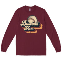 Burgundy baseball mom Long Sleeve Tee - JahusDesignShop