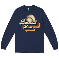Navy baseball mom Long Sleeve Tee - JahusDesignShop