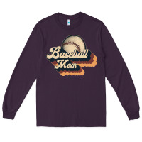 Plum baseball mom Long Sleeve Tee - JahusDesignShop