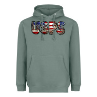 Sage usps 4th of july Heavyweight Hoodie - CowGirlArtShop