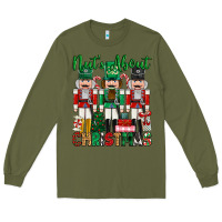 Army Green nuts about christmas Long Sleeve Tee - MaliasSmallBusiness