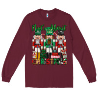 Burgundy nuts about christmas Long Sleeve Tee - MaliasSmallBusiness