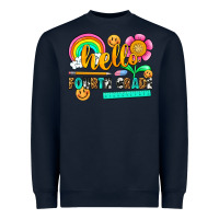 Navy hello fourth grade Heavyweight Sweatshirt - NancyCooperArtShop