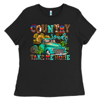 Black country roads take me home Ladies Tee - AdoDesignShop