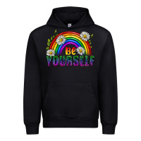 Black Be Yourself Pride Lgbtq Urban Hoodie - BundleAndBundleShop