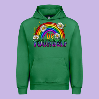 Be Yourself Pride Lgbtq Urban Hoodie Designed By Bundleandbundleshop