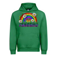 Emerald Be Yourself Pride Lgbtq Urban Hoodie - BundleAndBundleShop