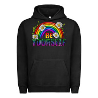 Pigment Black Be Yourself Pride Lgbtq Urban Hoodie - BundleAndBundleShop