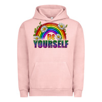 Pigment Salmon Be Yourself Pride Lgbtq Urban Hoodie - BundleAndBundleShop