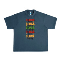 Midnight Navy black history Urban Heavy Tee - MaliasSmallBusiness