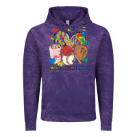 Cloud Purple take me out to the ballgame  autism baseball Vintage Hoodie - MaliasSmallBusiness