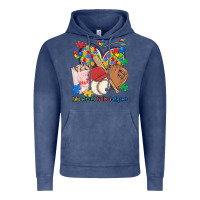 Vintage Denim take me out to the ballgame  autism baseball Vintage Hoodie - MaliasSmallBusiness