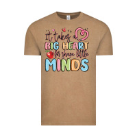 Vintage Coffee it takes a big heart for shape little minds Vintage Tee - MaliasSmallBusiness