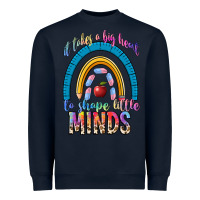 Navy it takes a big heart to shape little Heavyweight Sweatshirt - NancyCooperArtShop