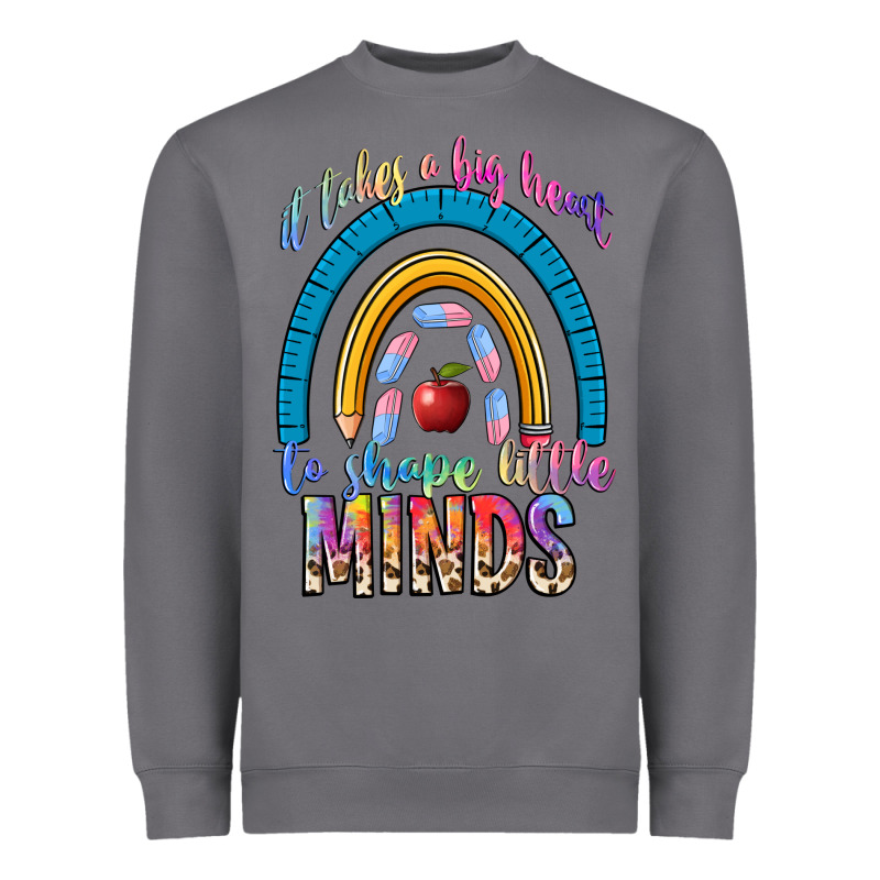 It Takes A Big Heart To Shape Little Heavyweight Sweatshirt by NancyCooperArtShop | Teevron