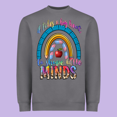 It Takes A Big Heart To Shape Little Heavyweight Sweatshirt Designed By Nancycooperartshop