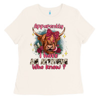 Bone apparently i have an attitude who knew Ladies Tee - JahusDesignShop