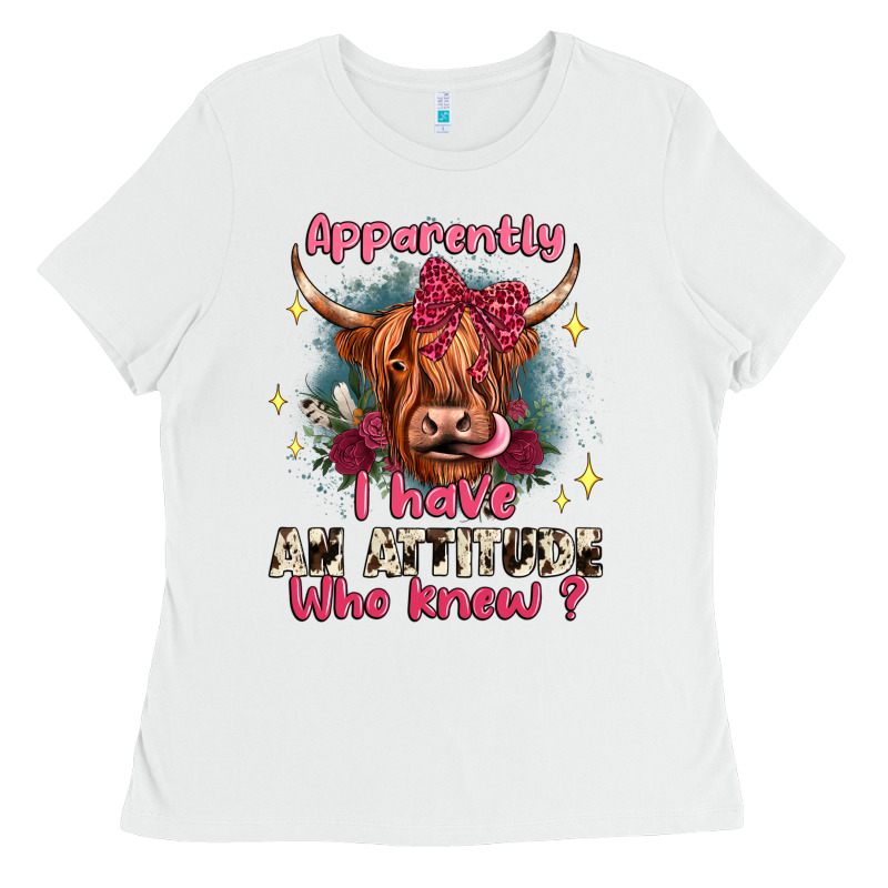 Apparently I Have An Attitude Who Knew Ladies Tee by JahusDesignShop | Teevron