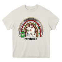 Cream Christmas dental life rainbow Heavy Core Tee - JahusDesignShop