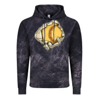 Cloud Black softball Vintage Hoodie - MaliasSmallBusiness