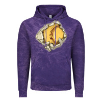 Cloud Purple softball Vintage Hoodie - MaliasSmallBusiness