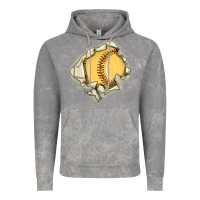 Cloud Rock softball Vintage Hoodie - MaliasSmallBusiness