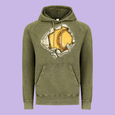 Softball Vintage Hoodie Designed By Maliassmallbusiness