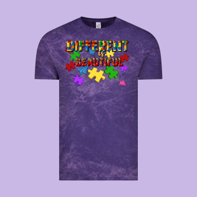Different Is Beautiful Vintage Tee Designed By Jahusdesignshop