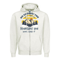 Oatmeal Heather Christian No Shadow You Wont Light Up No Mountain Zipper Hoodie - Bettercallsaul