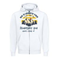 White Christian No Shadow You Wont Light Up No Mountain Zipper Hoodie - Bettercallsaul