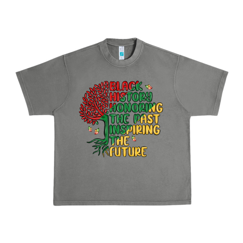 Black History Honoring The Past Inspiring The Futu Urban Heavy Tee by MaliasSmallBusiness | Teevron