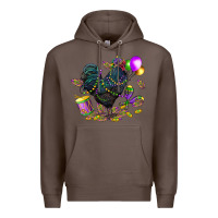 Coffee mardi gras chicken Premium Hoodie - CowGirlArtShop