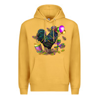 Mustard mardi gras chicken Premium Hoodie - CowGirlArtShop