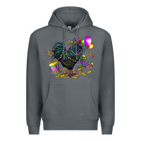 Rock mardi gras chicken Premium Hoodie - CowGirlArtShop