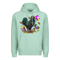 Seafoam mardi gras chicken Premium Hoodie - CowGirlArtShop