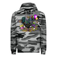 Slate Camo mardi gras chicken Premium Hoodie - CowGirlArtShop
