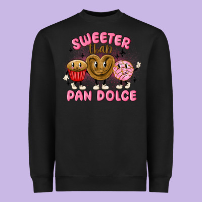 Sweeter Than Pan Dolce Heavyweight Sweatshirt Designed By Maliassmallbusiness
