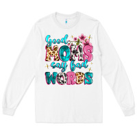 White good moms say bad words Long Sleeve Tee - MaliasSmallBusiness