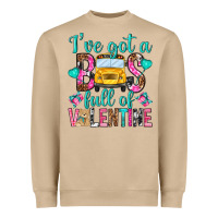 Mushroom ive got a bus full of valentine Heavyweight Sweatshirt - NancyCooperArtShop