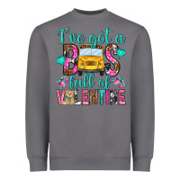 Storm ive got a bus full of valentine Heavyweight Sweatshirt - NancyCooperArtShop