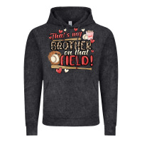 Vintage Black that's my brother on that field  baseball Vintage Hoodie - MaliasSmallBusiness