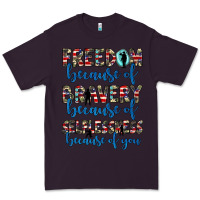Plum freedom because of bravery because of selflessness because of you Premium Tee - JahusDesignShop