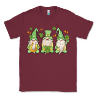 Burgundy st. patrick's day gnomes Classic Tee - MaliasSmallBusiness
