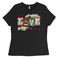 Black love dog Ladies Tee - AdoDesignShop