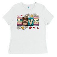 White love dog Ladies Tee - AdoDesignShop