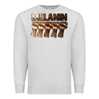 Dove Grey melanin juneteenth Premium Sweatshirt - CowGirlArtShop