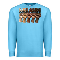 Ocean Blue melanin juneteenth Premium Sweatshirt - CowGirlArtShop