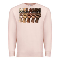 Pale Pink melanin juneteenth Premium Sweatshirt - CowGirlArtShop