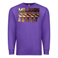 Purple melanin juneteenth Premium Sweatshirt - CowGirlArtShop