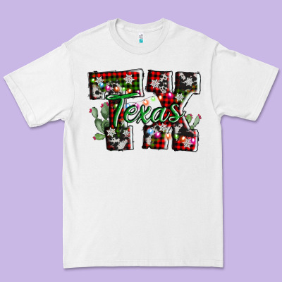 Texas Tx Christmas Premium Tee Designed By Adodesignshop